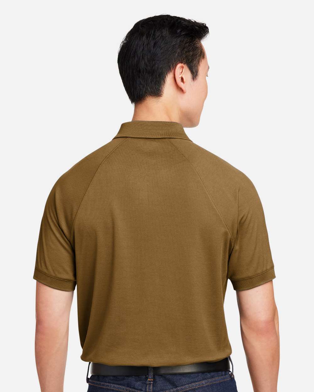 Men's Charge Snag and Soil Protect Polo - OnModelBack - B196B9603 - Coyote Brown