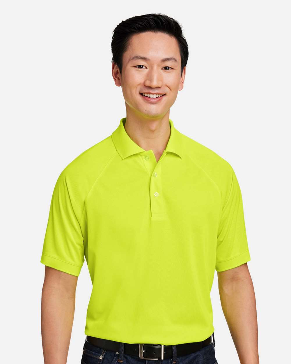 Men's Charge Snag and Soil Protect Polo - OnModelFront - B196B9123 - Safety Yellow