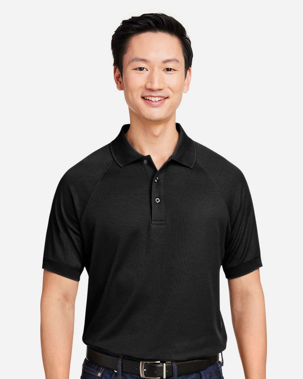 Men's Charge Snag and Soil Protect Polo - OnModelFront - B196B9503 - Black