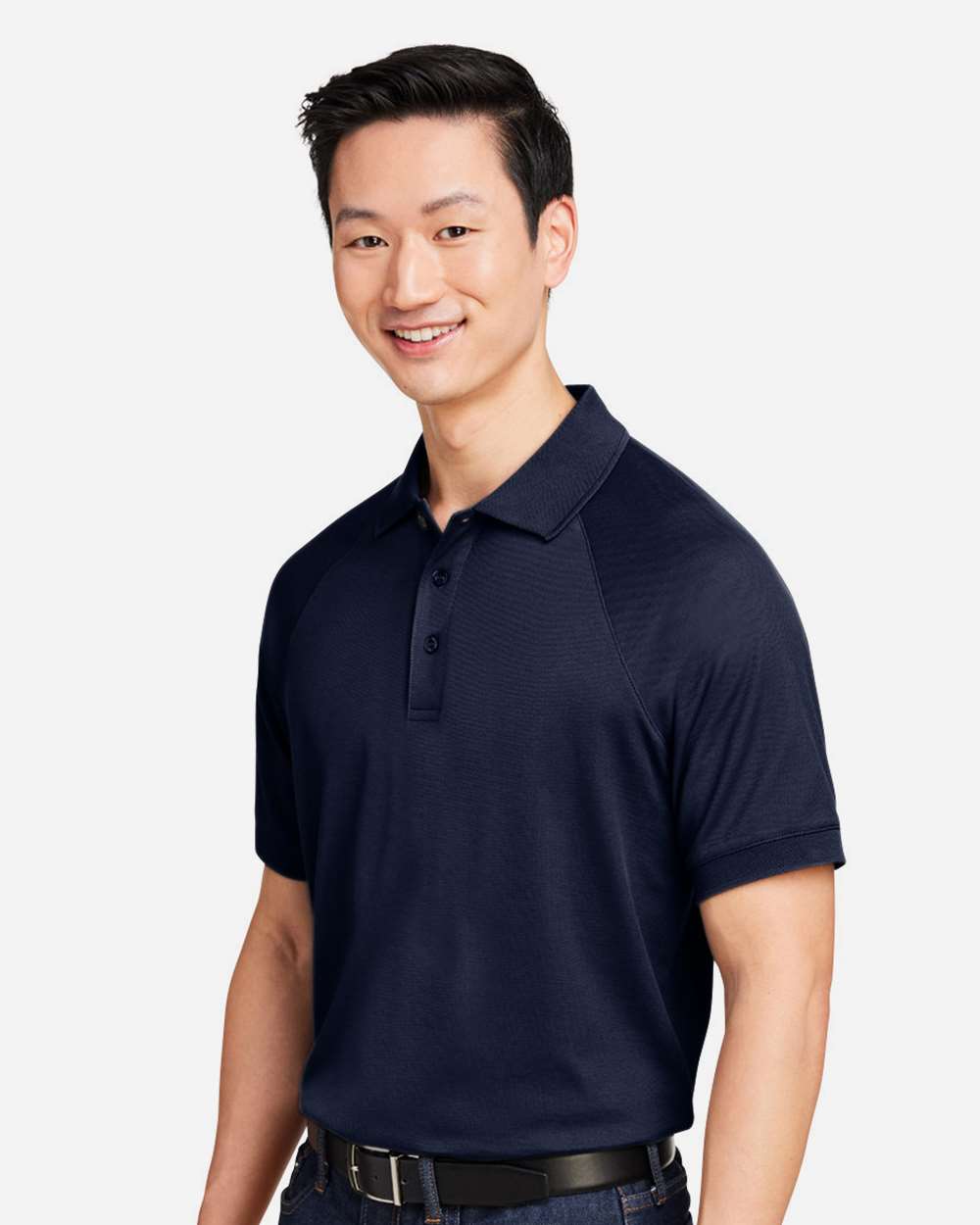 Men's Charge Snag and Soil Protect Polo - OnModelSide - B196B9653 - Dark Navy