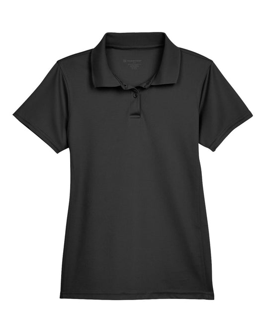Women's Polyester Jersey Polo - Front - B210B9503 - Black