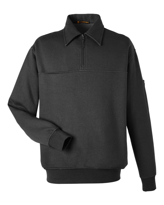 Unisex ClimaBloc™ Heavyweight Tactical Quarter-Zip Pullover - Front - B279B9502 - Black