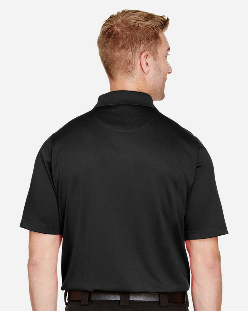 Men's Tall Advantage Snag Protection Plus IL Polo - OnModelBack - B218B9505 - Black