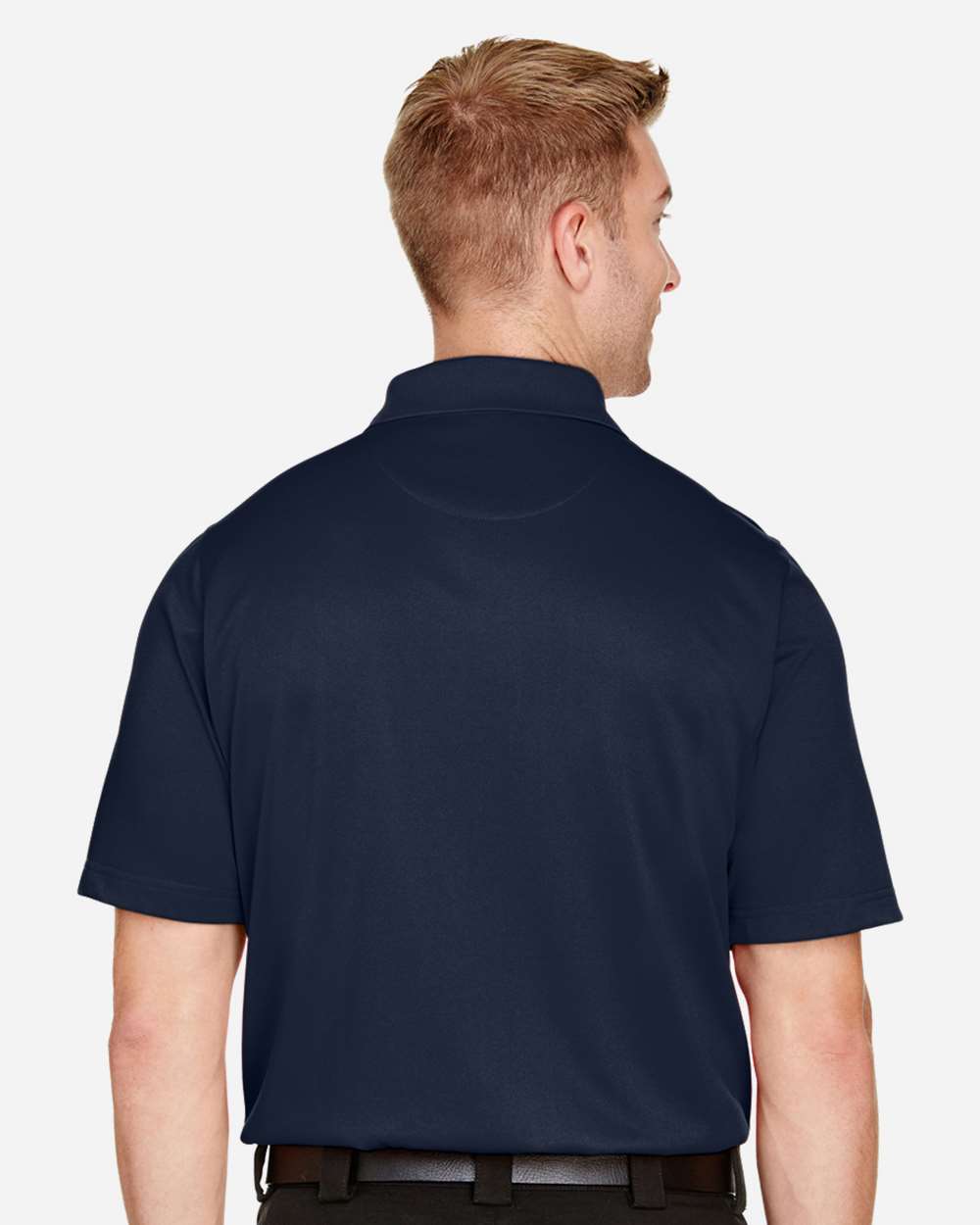 Men's Tall Advantage Snag Protection Plus IL Polo - OnModelBack - B218B9655 - Dark Navy