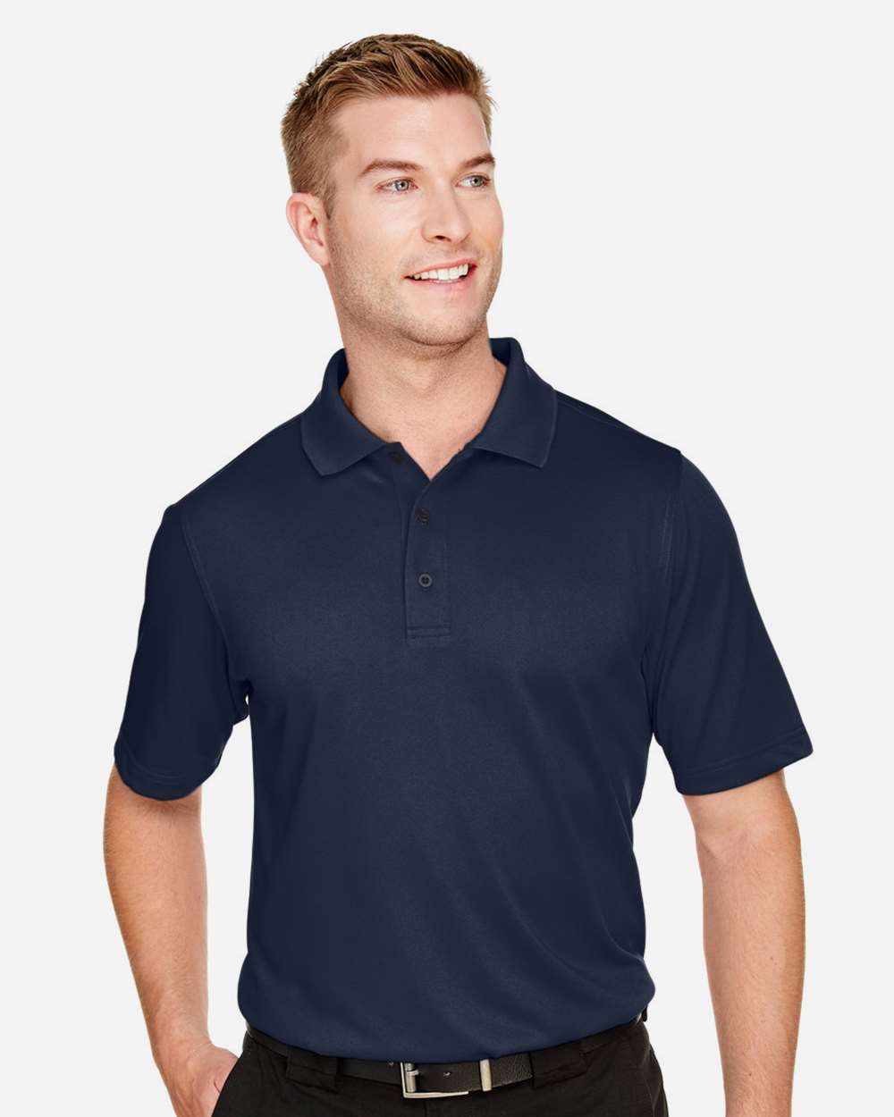 Men's Tall Advantage Snag Protection Plus IL Polo - OnModelFront - B218B9655 - Dark Navy