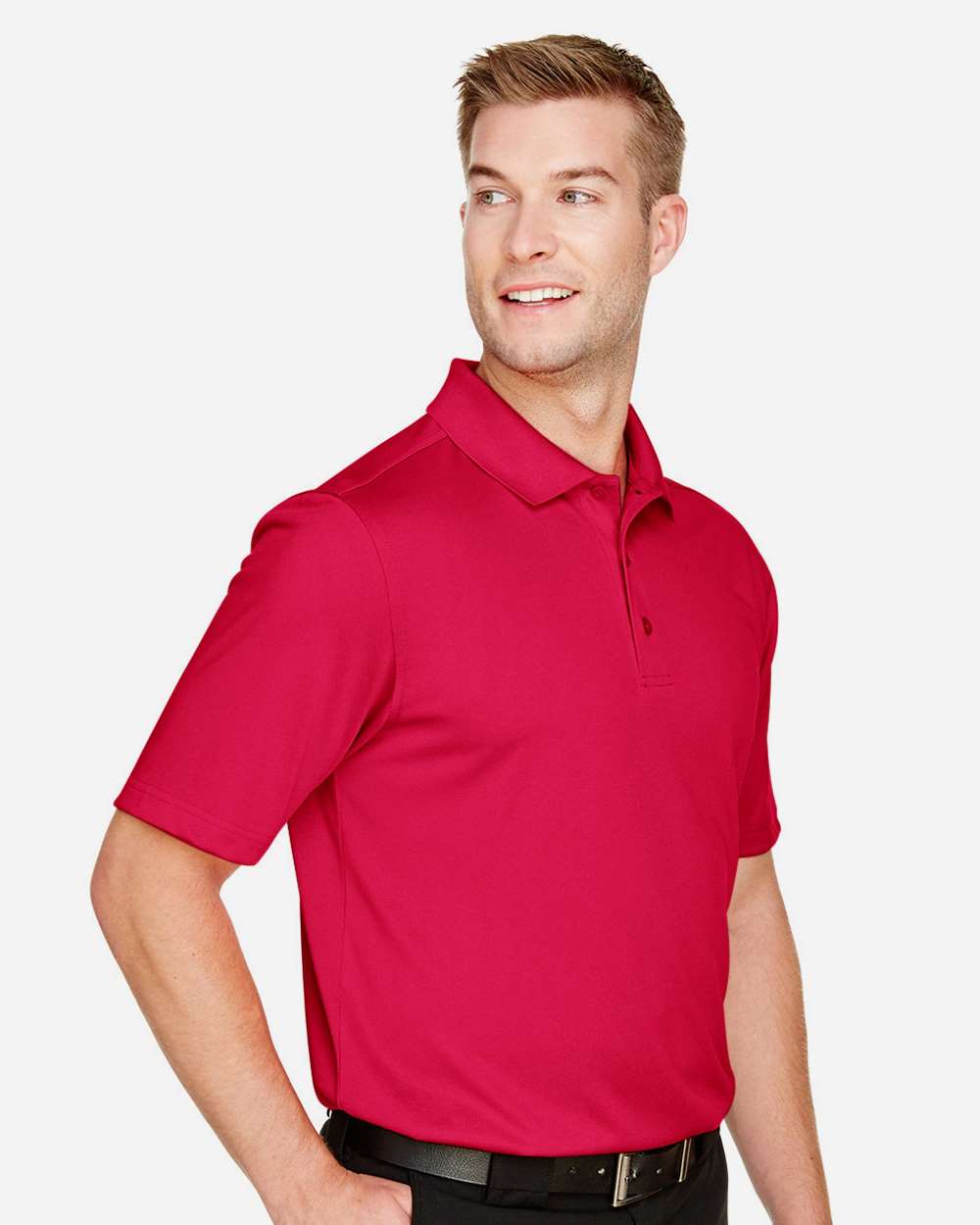 Men's Tall Advantage Snag Protection Plus IL Polo - OnModelSide - B218B9705 - Red