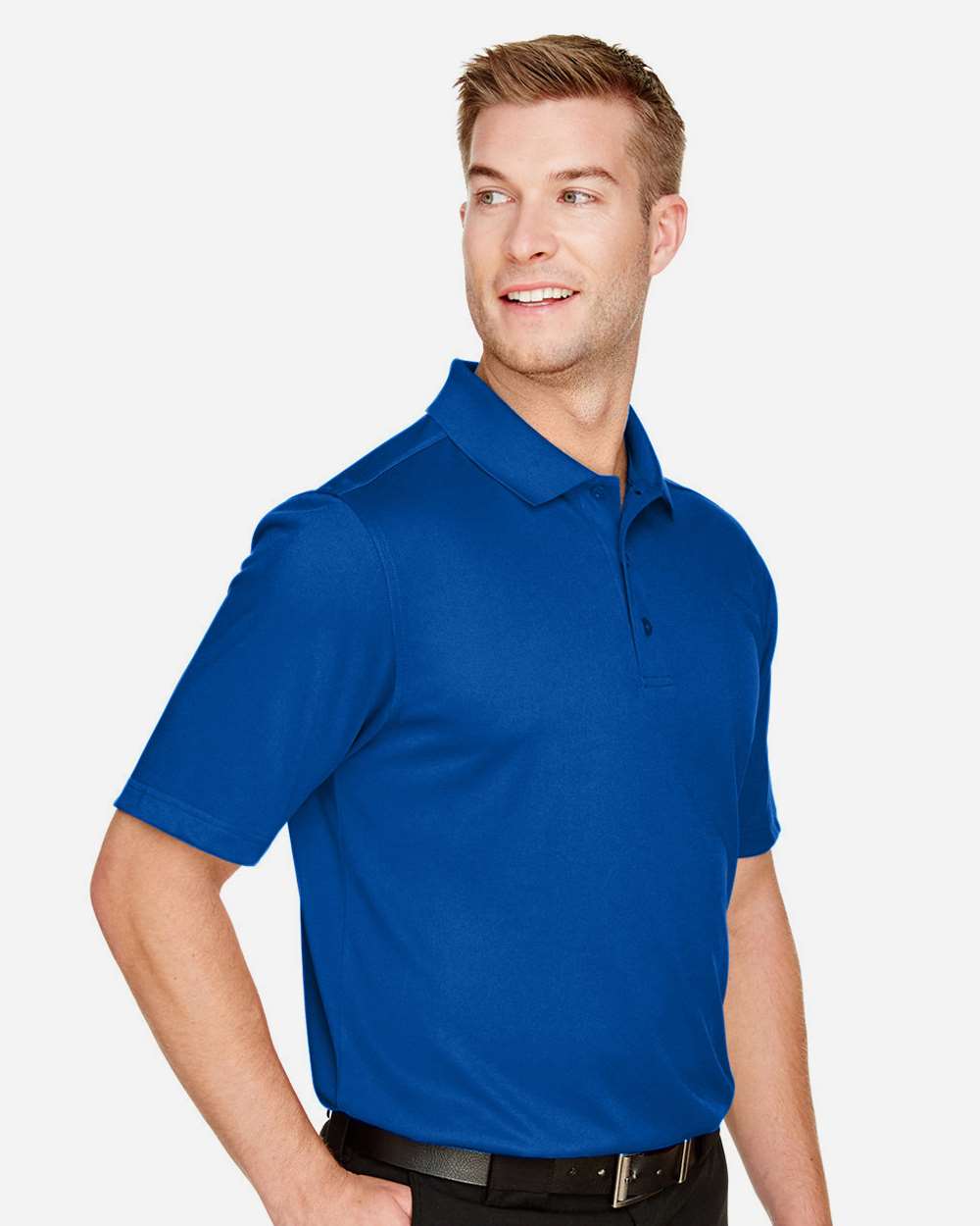 Men's Tall Advantage Snag Protection Plus IL Polo - OnModelSide - B218B9755 - True Royal