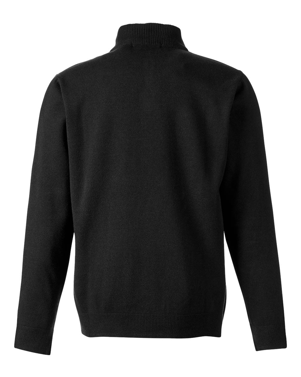 Unisex Pilbloc™ Quarter-Zip Pullover Sweater - Back - B233B9502 - Black
