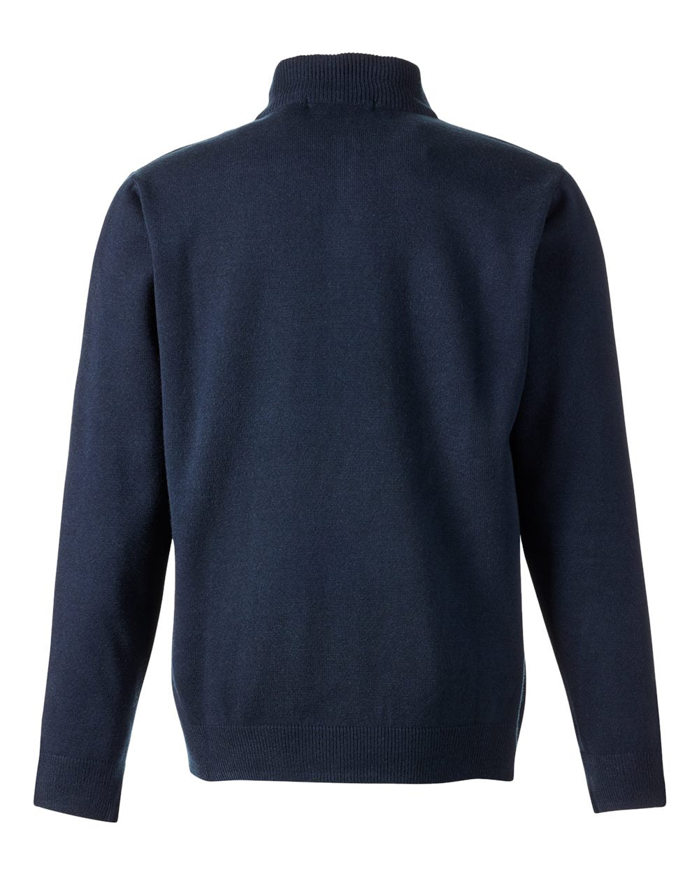 Unisex Pilbloc™ Quarter-Zip Pullover Sweater - Back - B233B9652 - Dark Navy