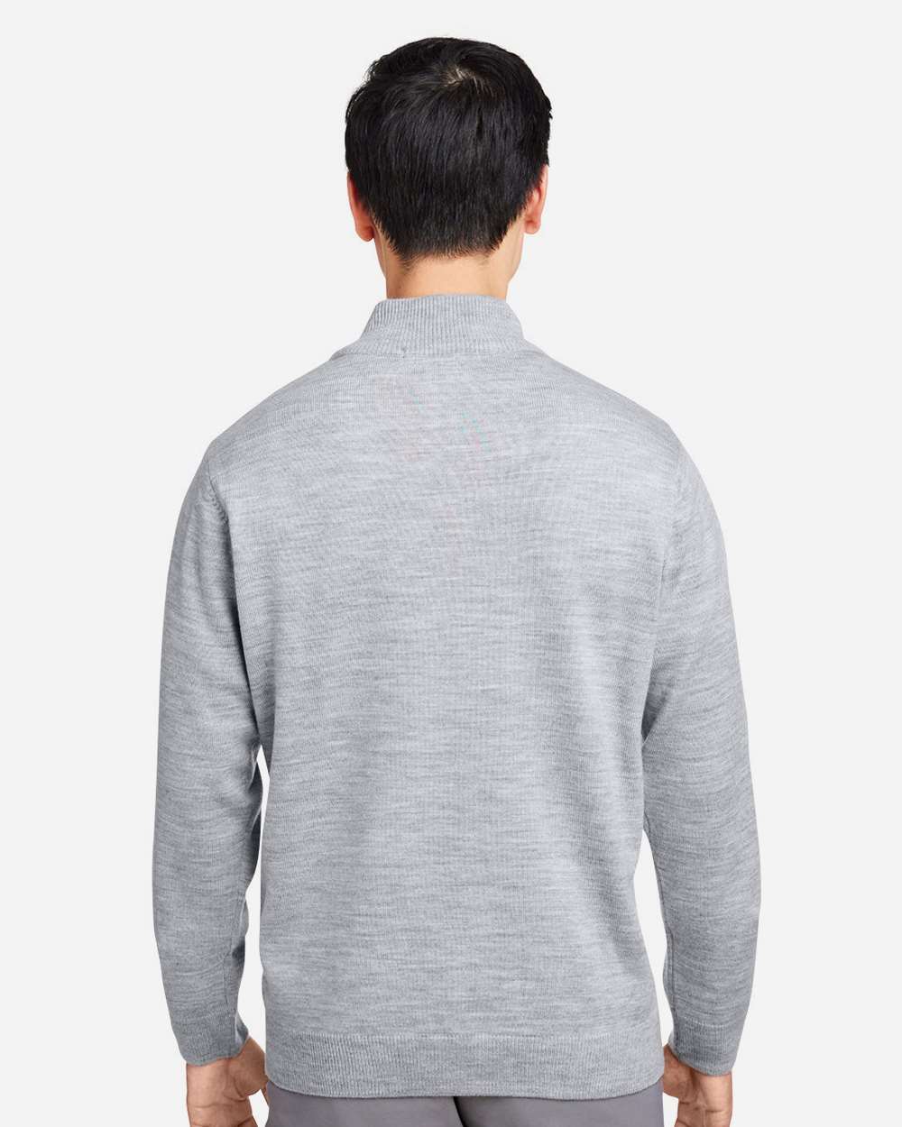 Unisex Pilbloc™ Quarter-Zip Pullover Sweater - OnModelBack - B233B9092 - Grey Heather