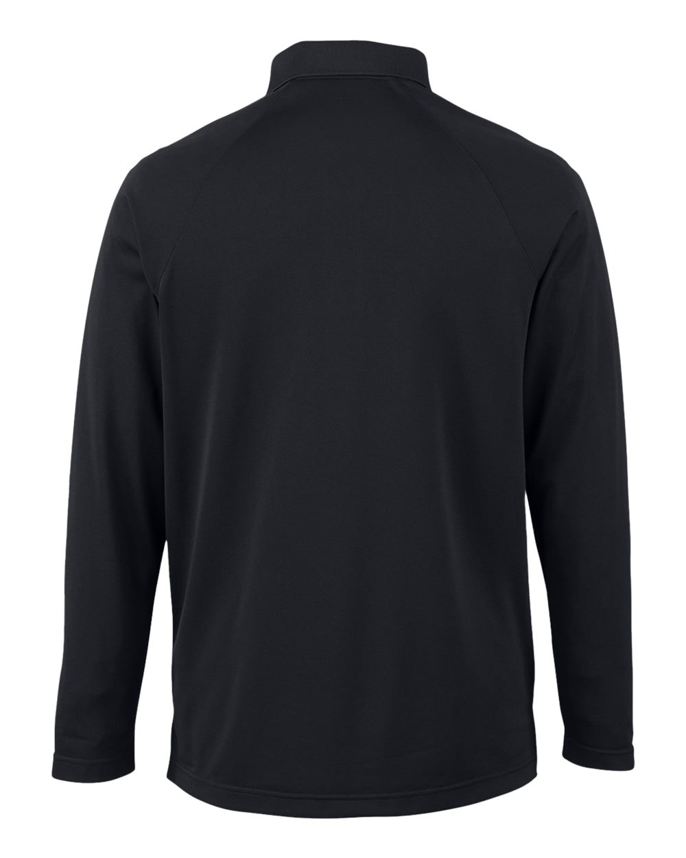 Men's Charge Snag and Soil Protect Long Sleeve Polo - Back - B197B9503 - Black