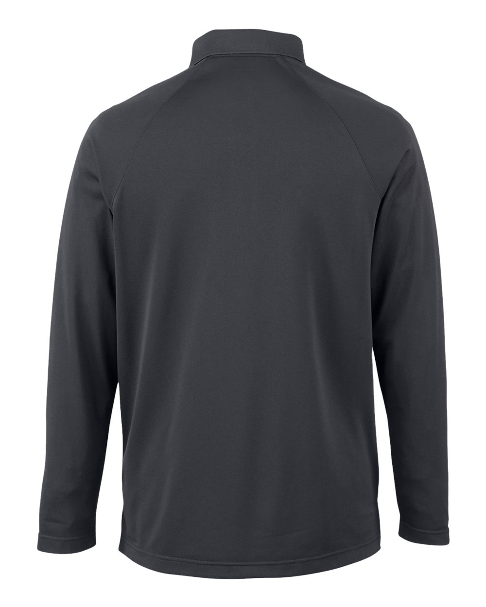 Men's Charge Snag and Soil Protect Long Sleeve Polo - Back - B197B9593 - Dark Charcoal