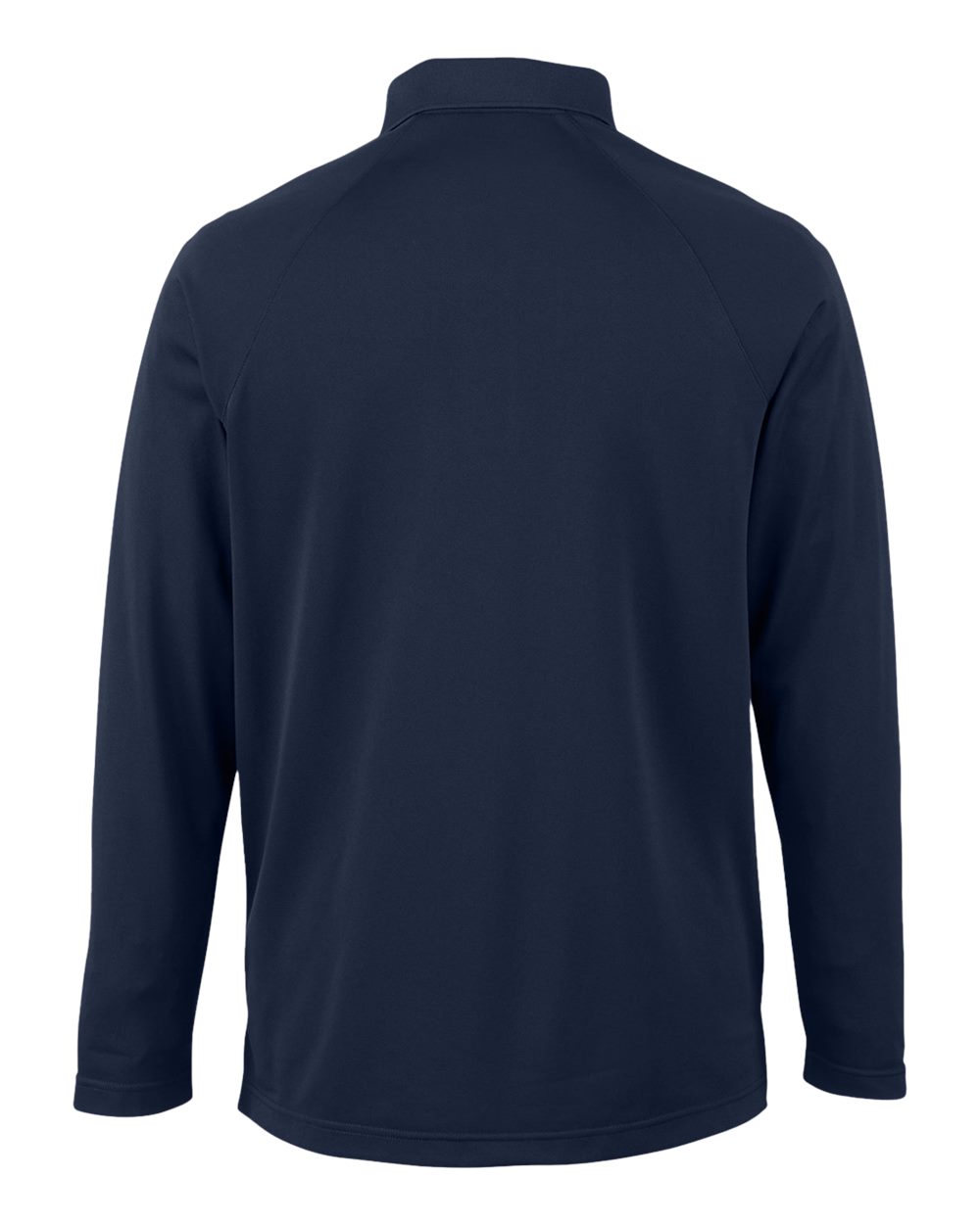 Men's Charge Snag and Soil Protect Long Sleeve Polo - Back - B197B9653 - Dark Navy