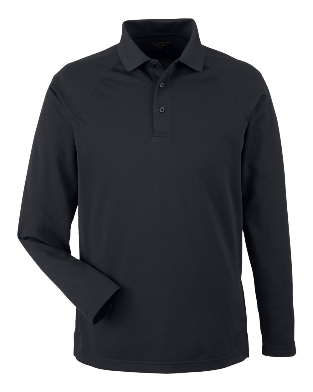 Men's Charge Snag and Soil Protect Long Sleeve Polo - Front - B197B9503 - Black