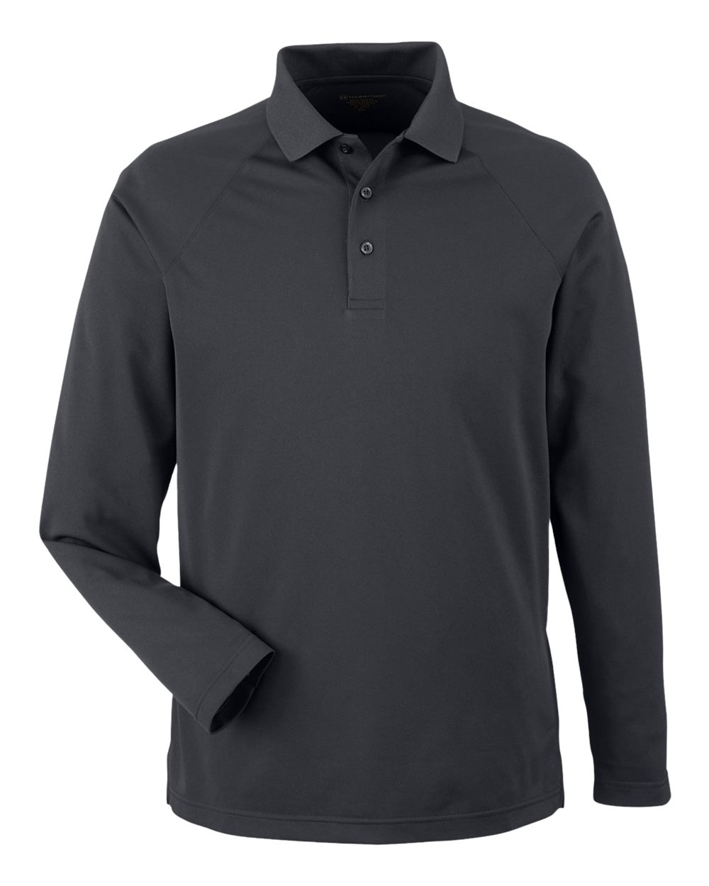 Men's Charge Snag and Soil Protect Long Sleeve Polo - Front - B197B9593 - Dark Charcoal