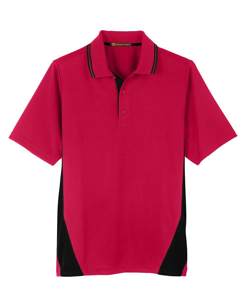 Men's Tall Flash Snag Protection Plus IL Colorblock Polo - Front - B227B9705 - Red/ Black