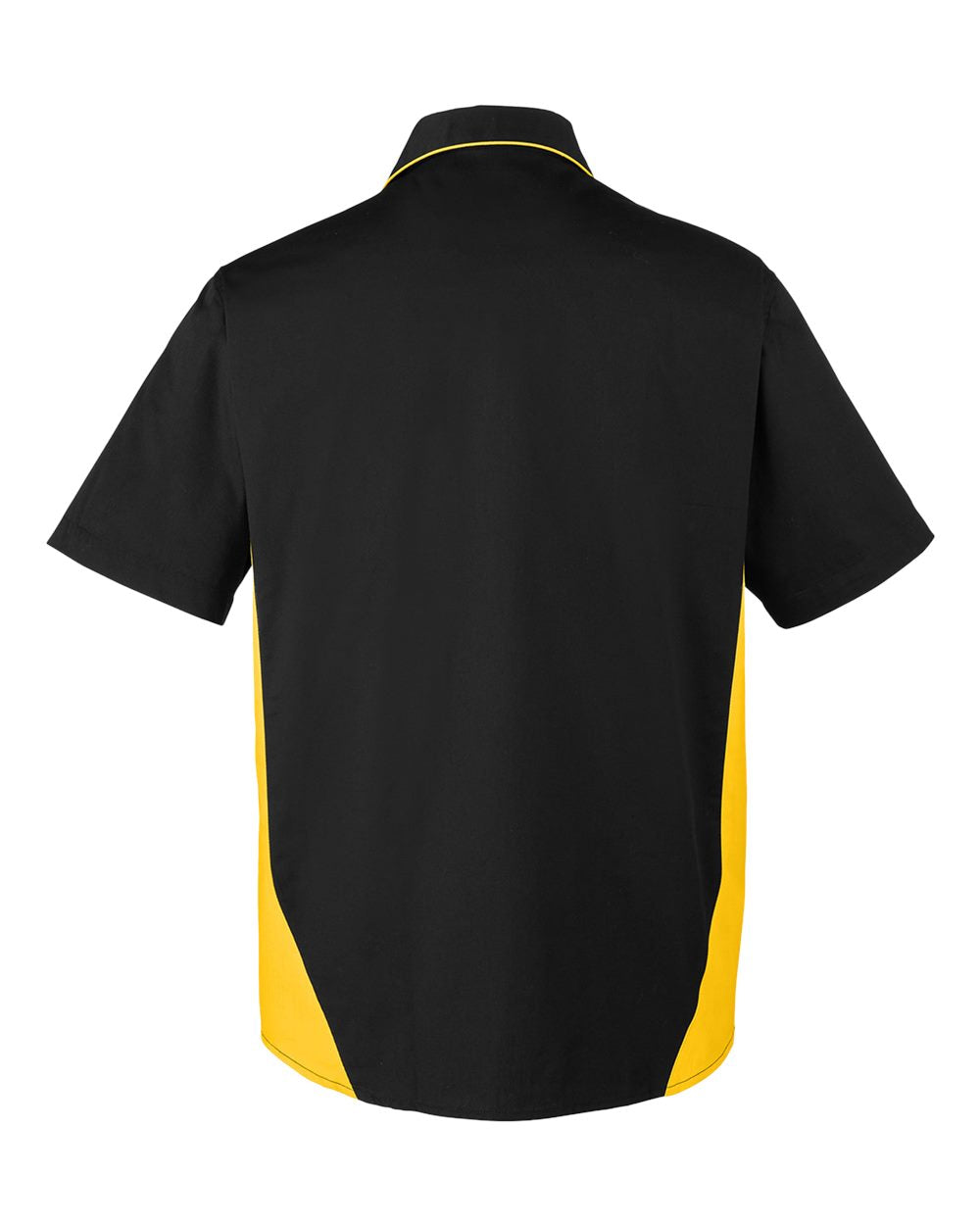 Men's Tall Flash IL Colorblock Shirt - Back - B267B9105 - Black/ Sunray Yellow