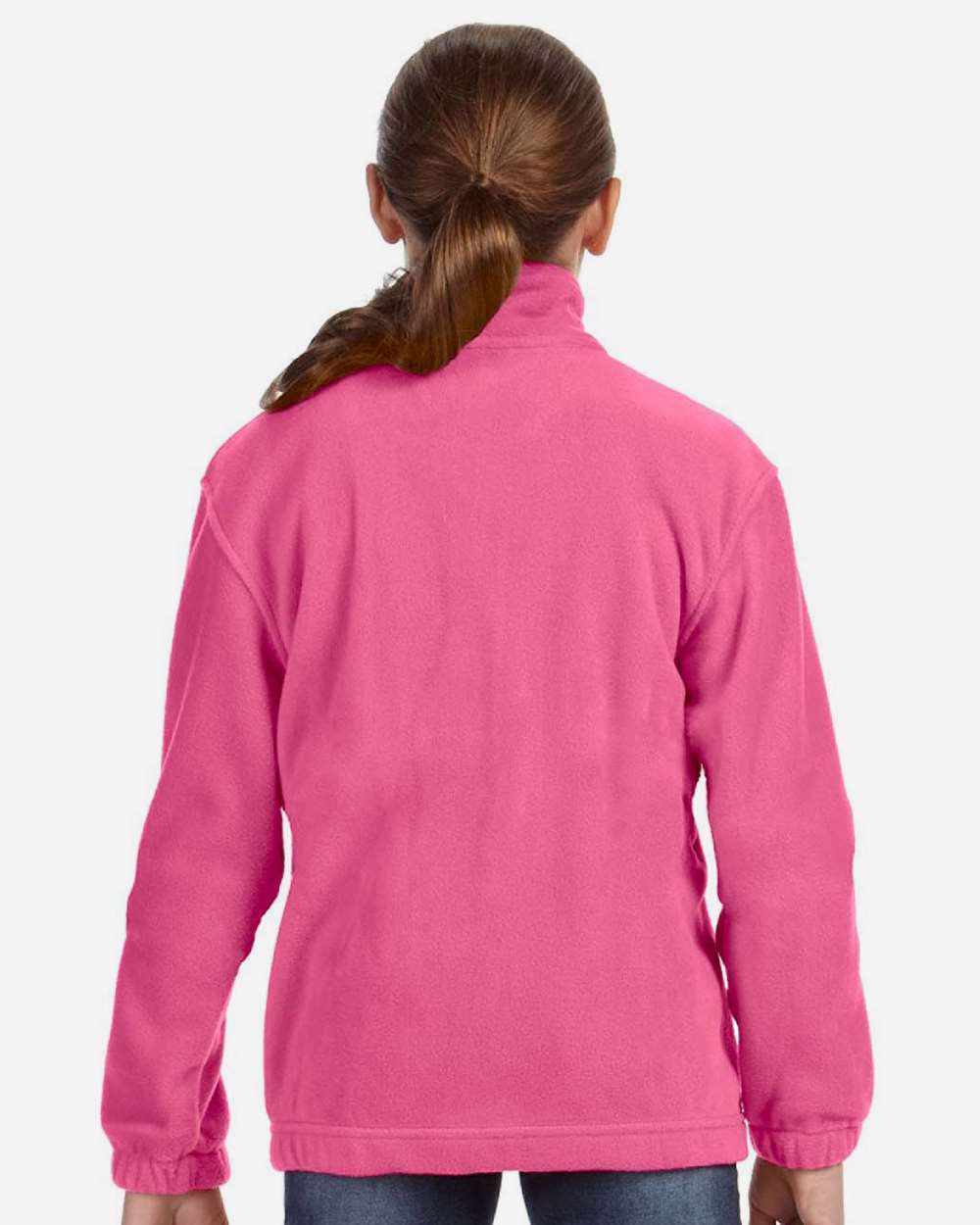 Youth Full-Zip Fleece - OnModelBack - B308B9303 - Charity Pink
