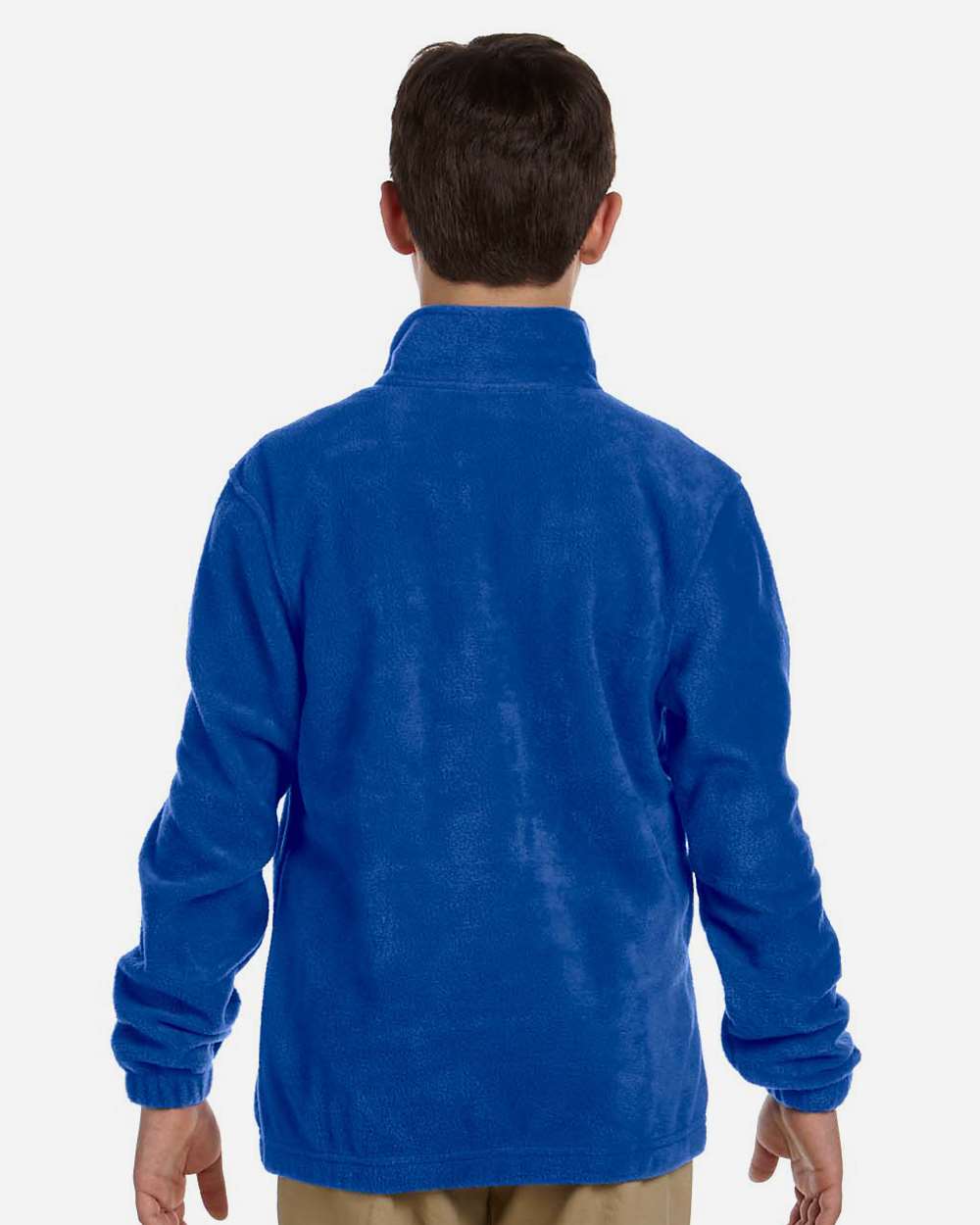 Youth Full-Zip Fleece - OnModelBack - B308B9753 - True Royal