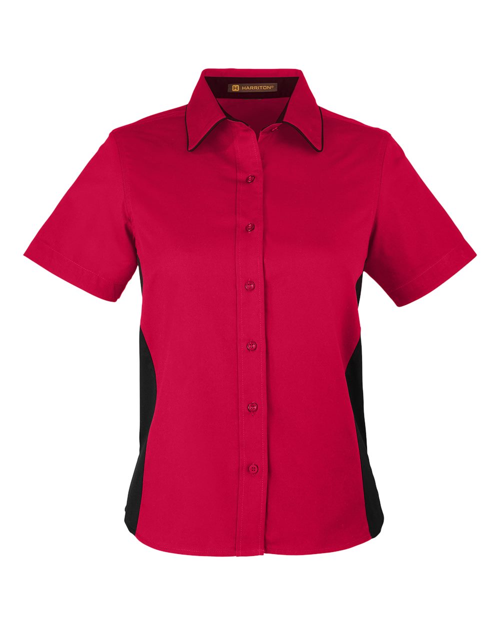 Women's Flash IL Colorblock Shirt - Front - B268B9703 - Red/ Black