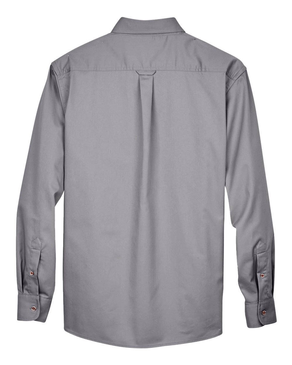 Men's Tall Easy Blend™ Twill Dress Shirt - Back - B239B9096 - Dark Grey