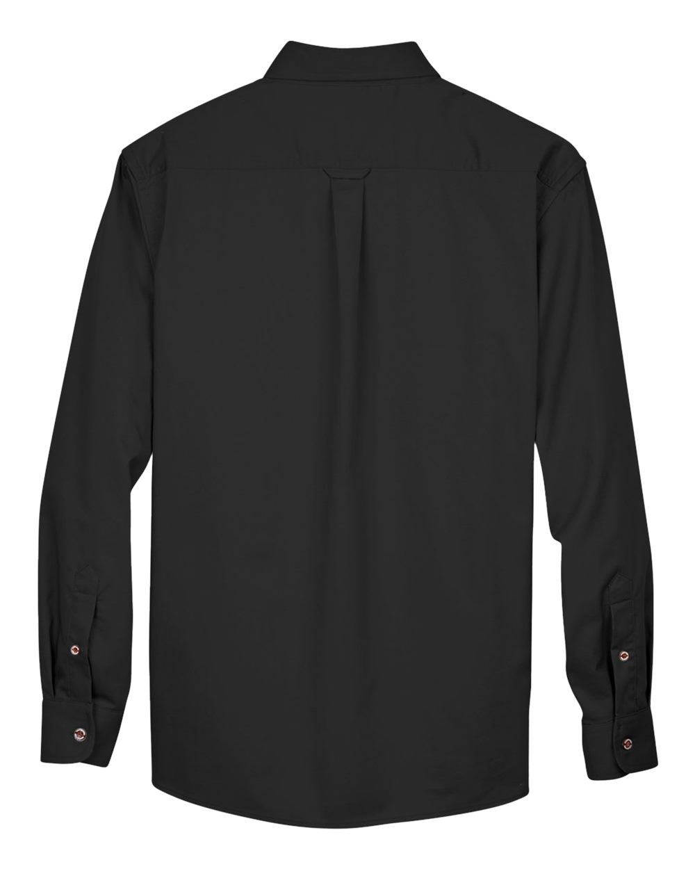 Men's Tall Easy Blend™ Twill Dress Shirt - Back - B239B9506 - Black