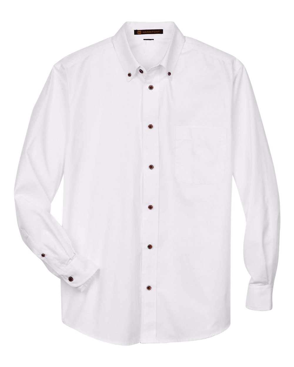 Men's Tall Easy Blend™ Twill Dress Shirt - Front - B239B9006 - White