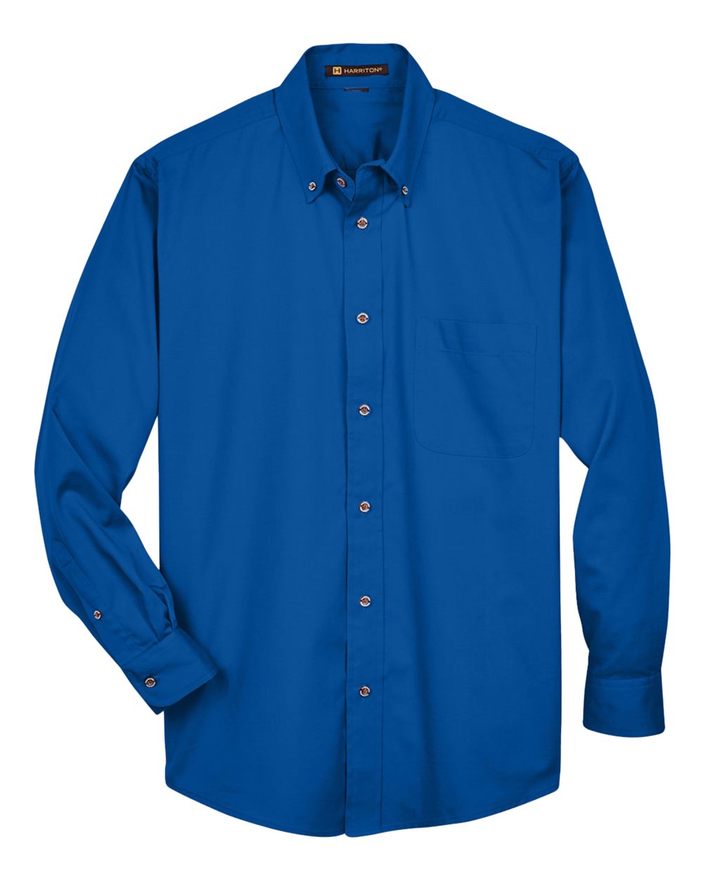 Men's Tall Easy Blend™ Twill Dress Shirt - Front - B239B9756 - French Blue