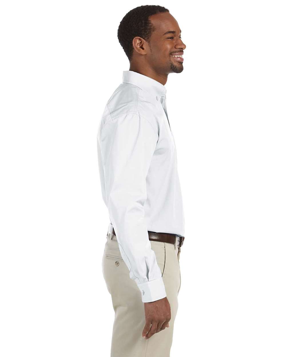 Men's Essential Poplin - OnModelSide - B241B9003 - White