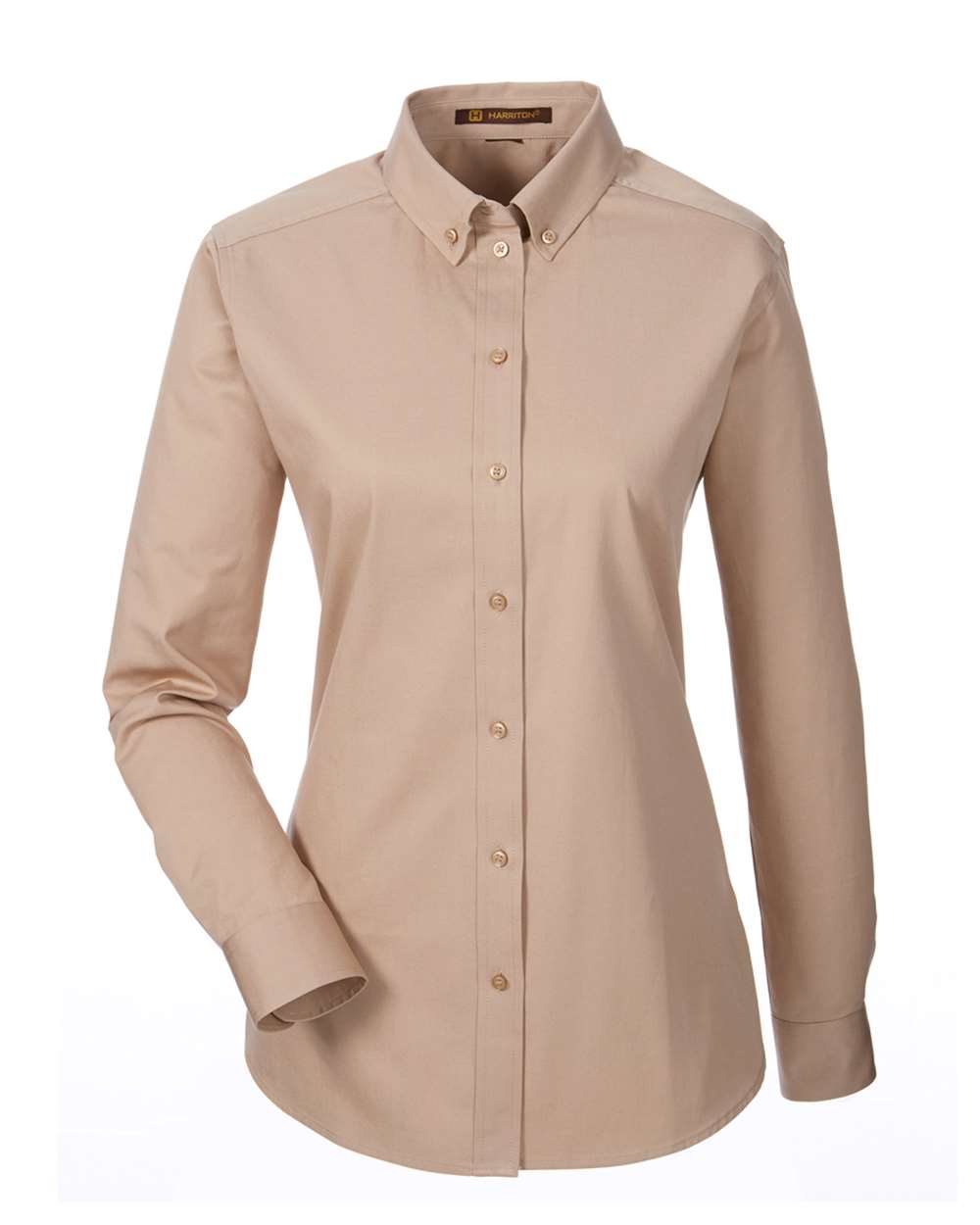 Women's Foundation Cotton Twill Shirt with Teflon - Front - B260B9242 - Khaki