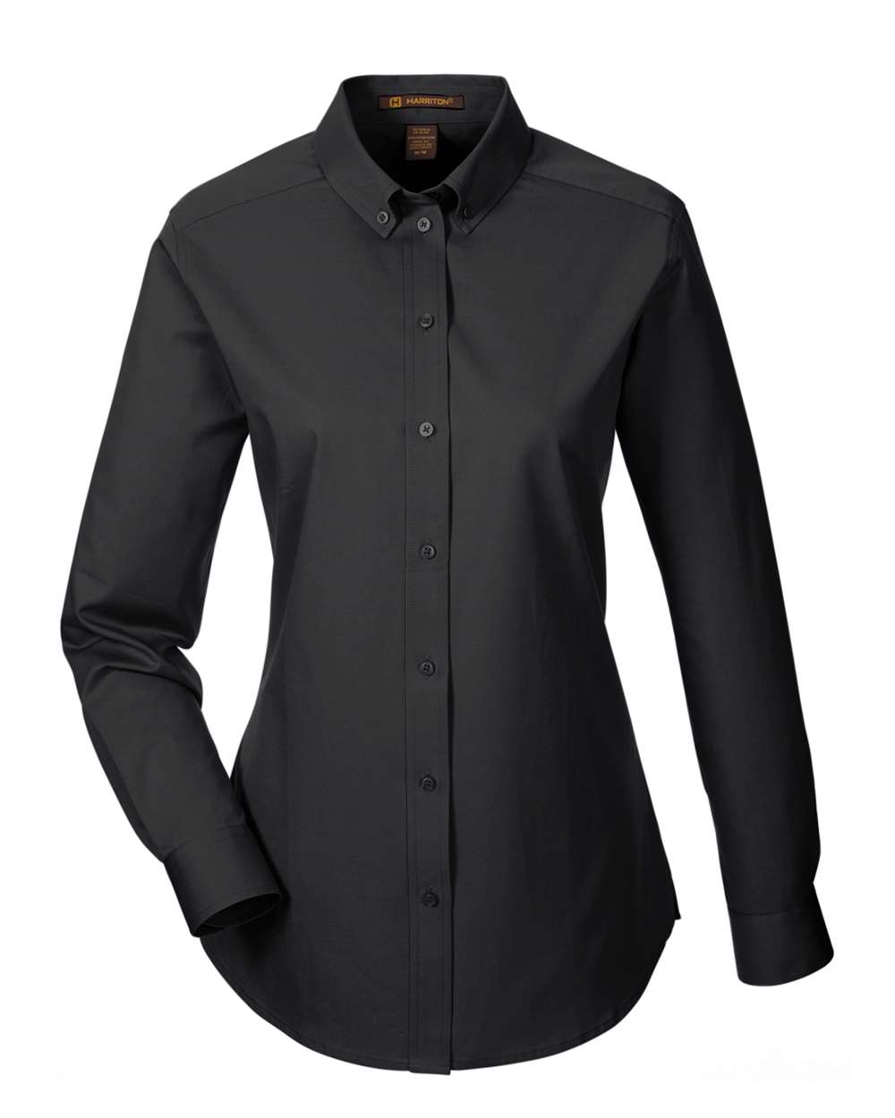 Women's Foundation Cotton Twill Shirt with Teflon - Front - B260B9502 - Black