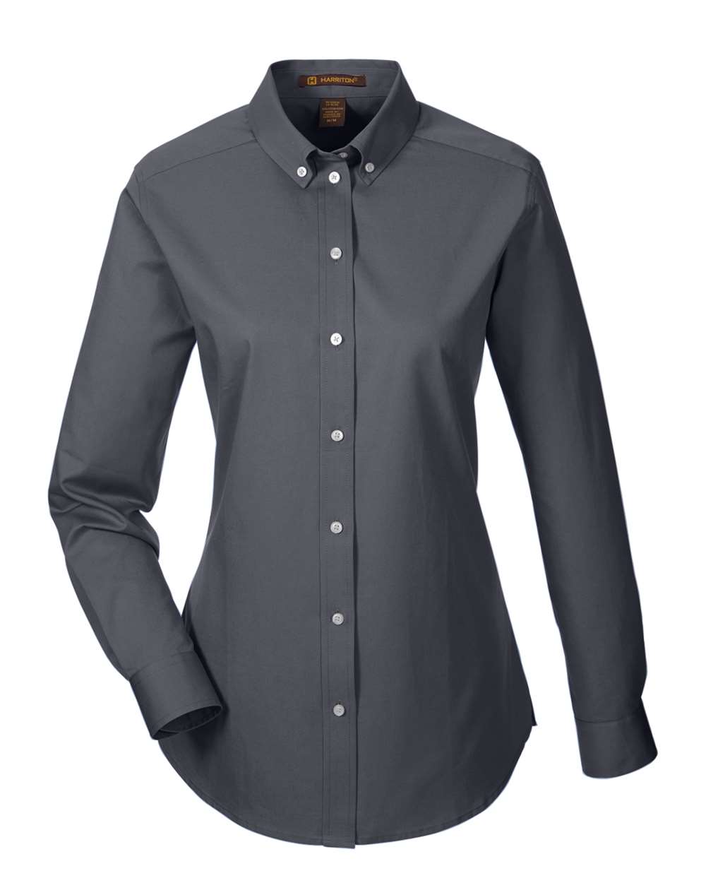 Women's Foundation Cotton Twill Shirt with Teflon - Front - B260B9592 - Dark Charcoal