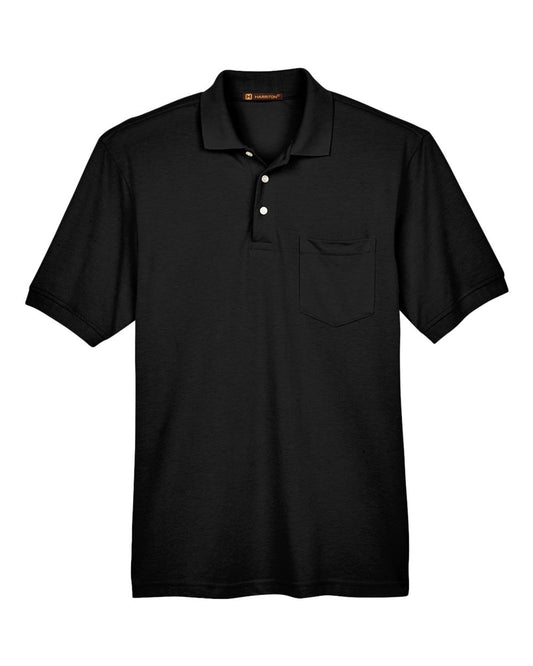Men's Easy Blend™ Polo with Pocket - Front - B205B9503 - Black