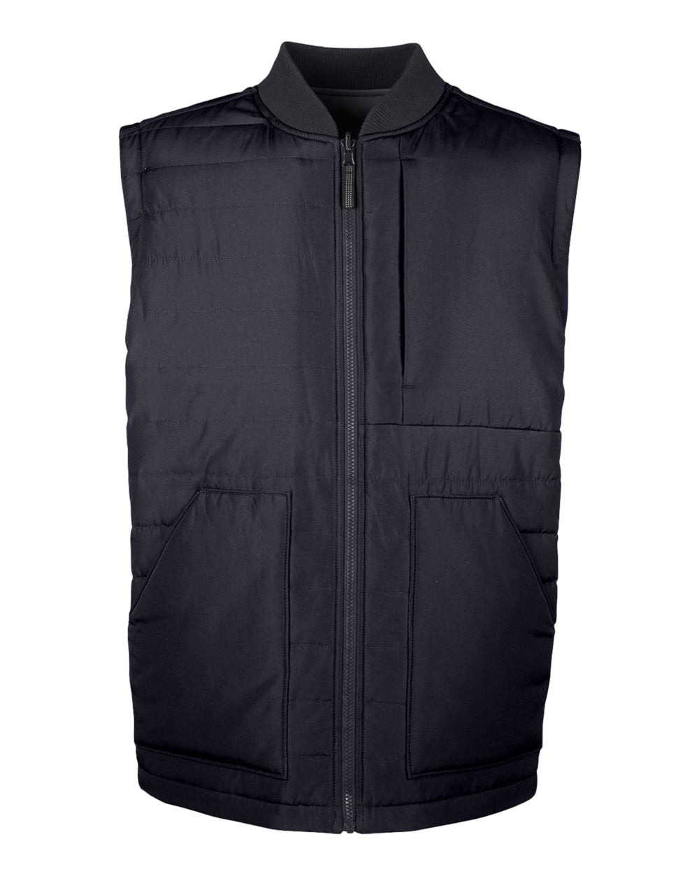 Unisex Dockside Interactive Reversible Freezer Vest - Front - B293B9502 - Black/ Dark Charcoal