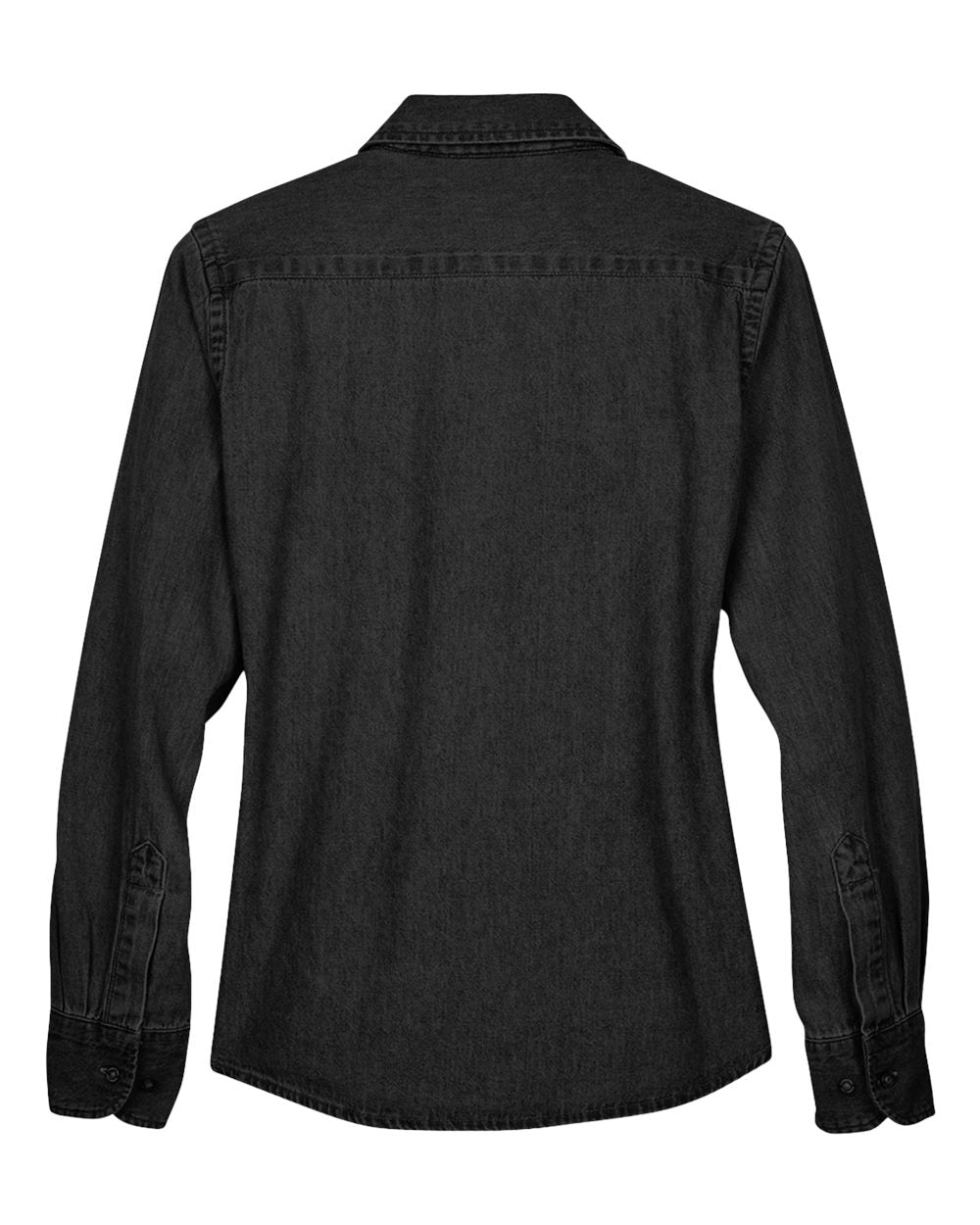 Women's Denim Shirt - Back - B250B9503 - Washed Black