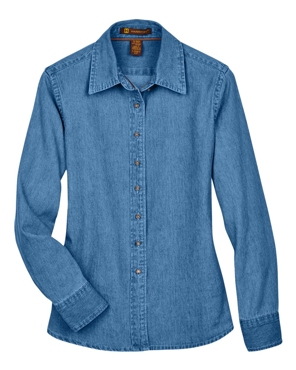 Women's Denim Shirt - Front - B250B9253 - Light Denim
