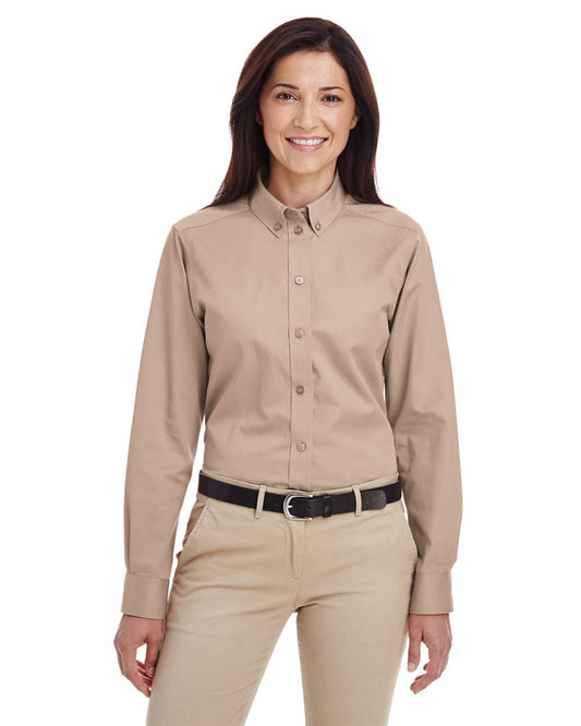 Men's Foundation Cotton Twill Dress Shirt with Teflon - styleImage