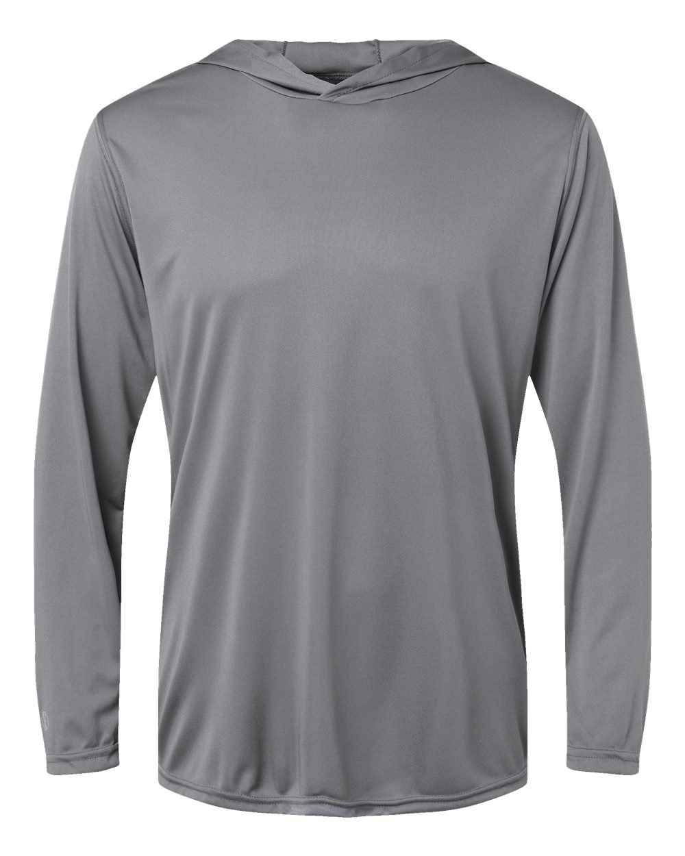 Men's Momentum Hooded Long Sleeve T-Shirt - Front - B12064093 - Graphite