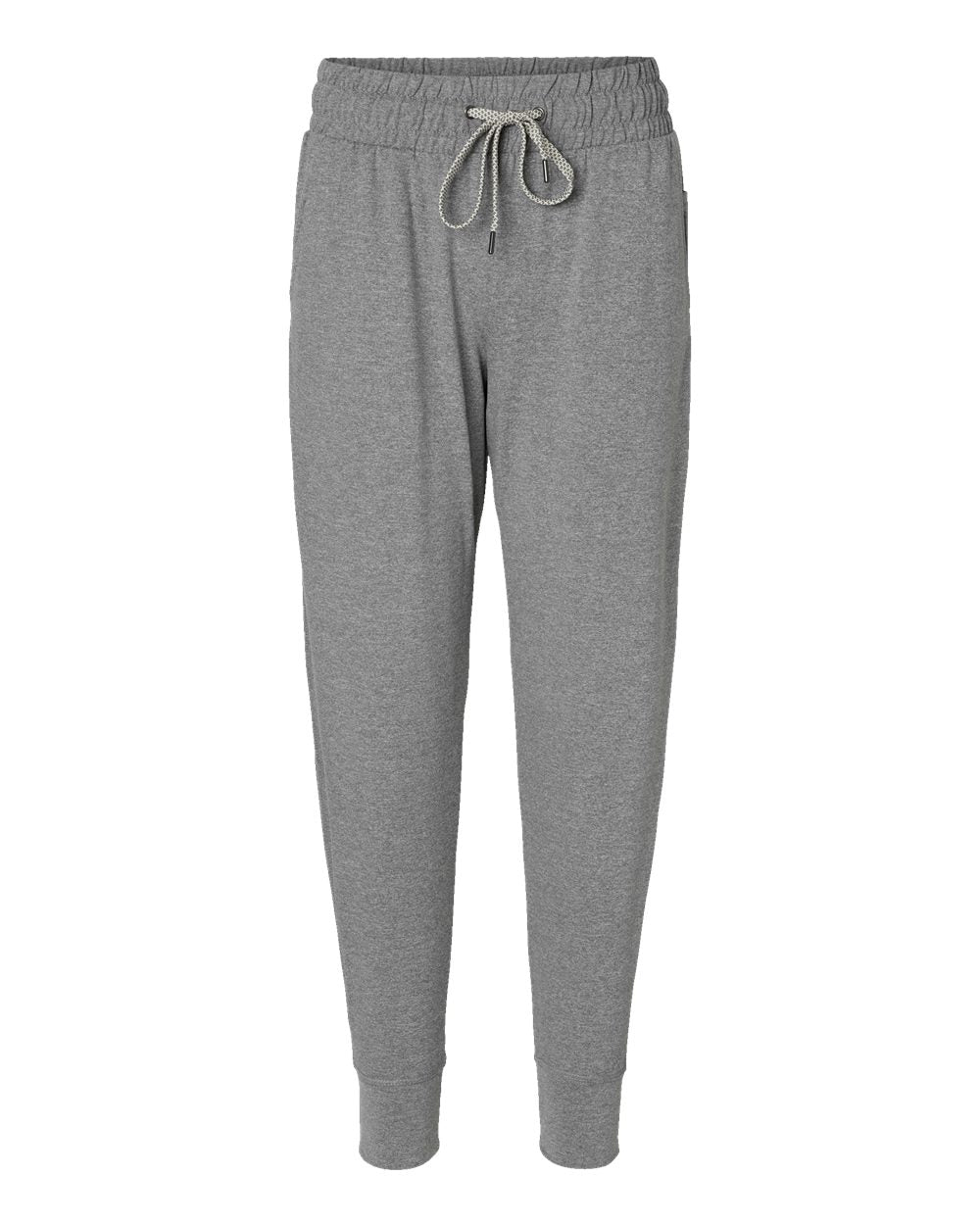 Women's Eco Revive™ Ventura Soft Knit Joggers - Front - B23364582 - Grey Heather