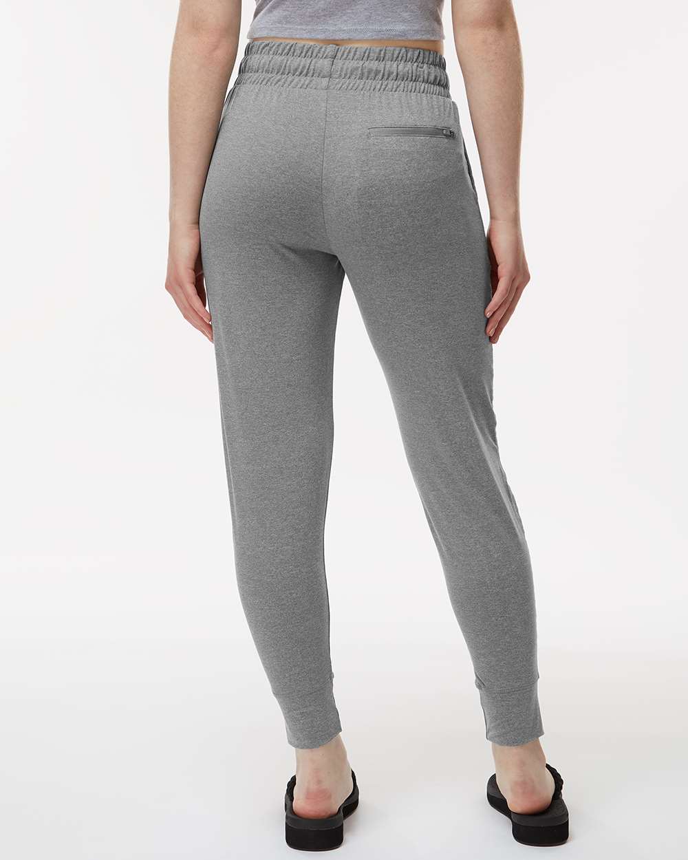 Women's Eco Revive™ Ventura Soft Knit Joggers - OnModelBack - B23364582 - Grey Heather