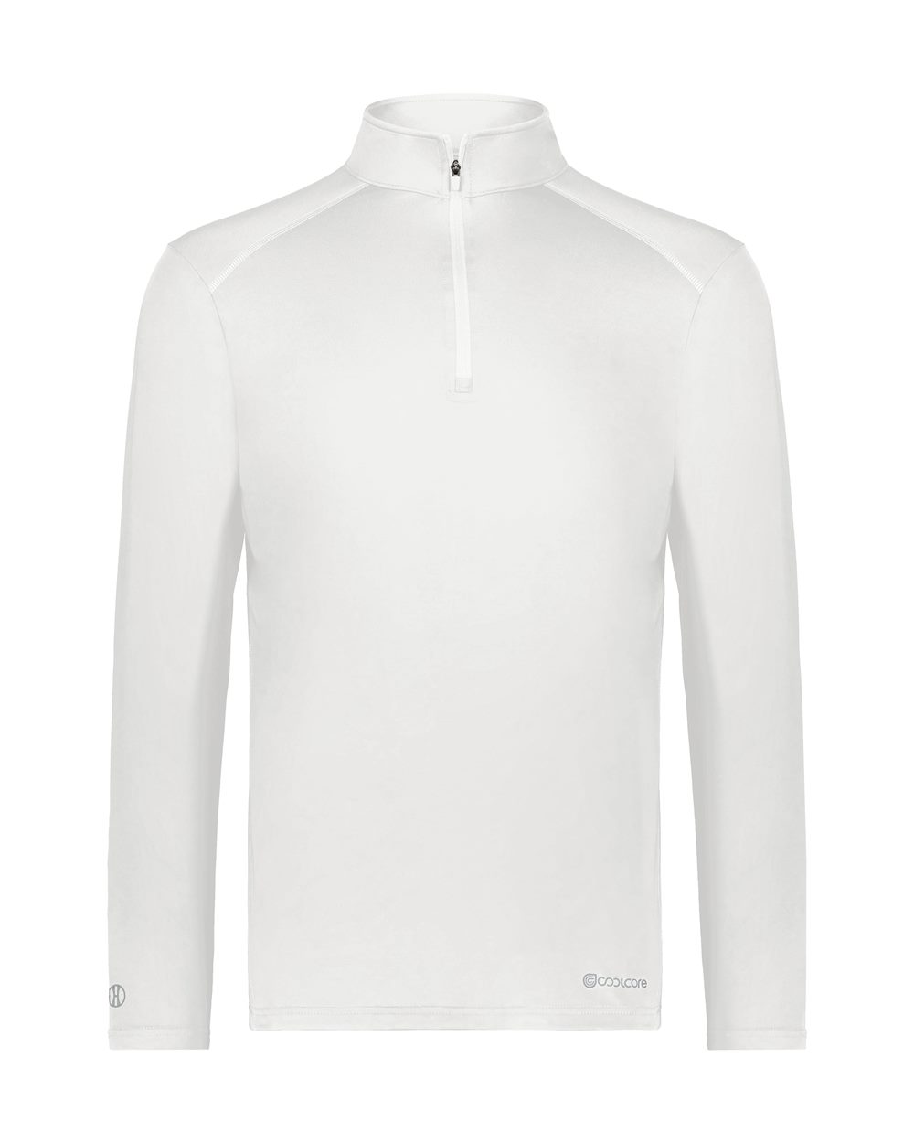 Men's CoolCore® Quarter-Zip Pullover - Front - B25164003 - White