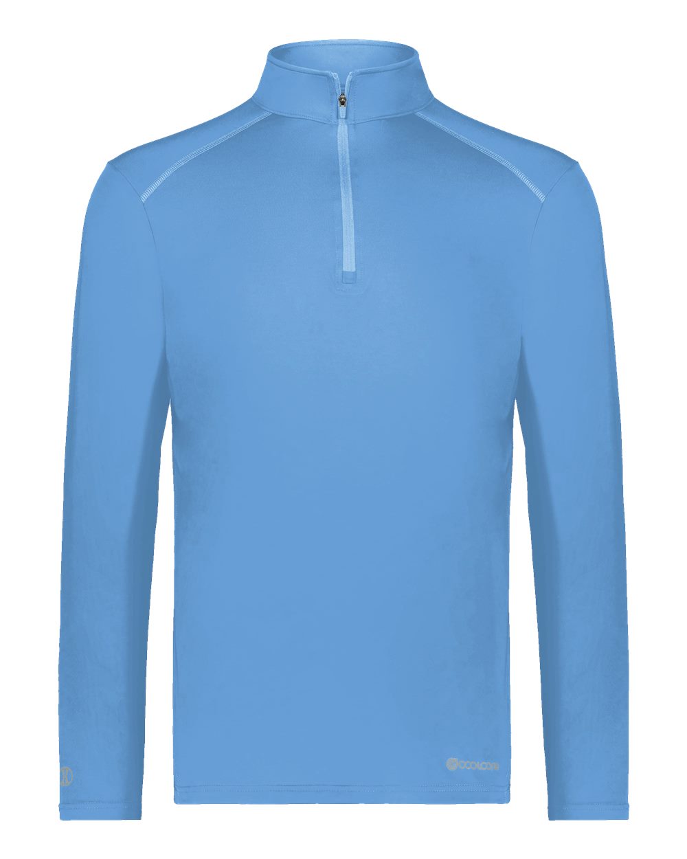 Men's CoolCore® Quarter-Zip Pullover - Front - B25164263 - Columbia Blue