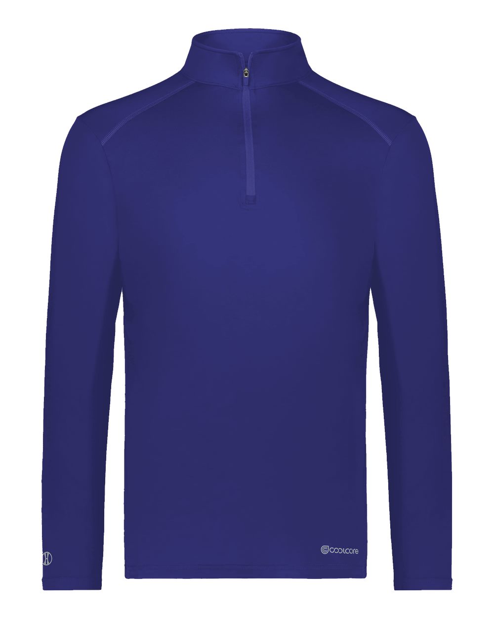 Men's CoolCore® Quarter-Zip Pullover - Front - B25164673 - Purple