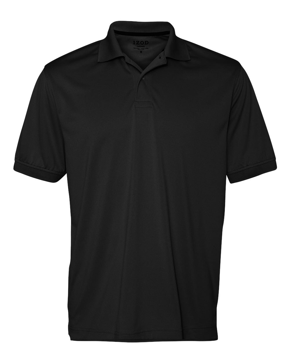 Men's Classic Jersey Sport Shirt - Front - B54198503 - Black