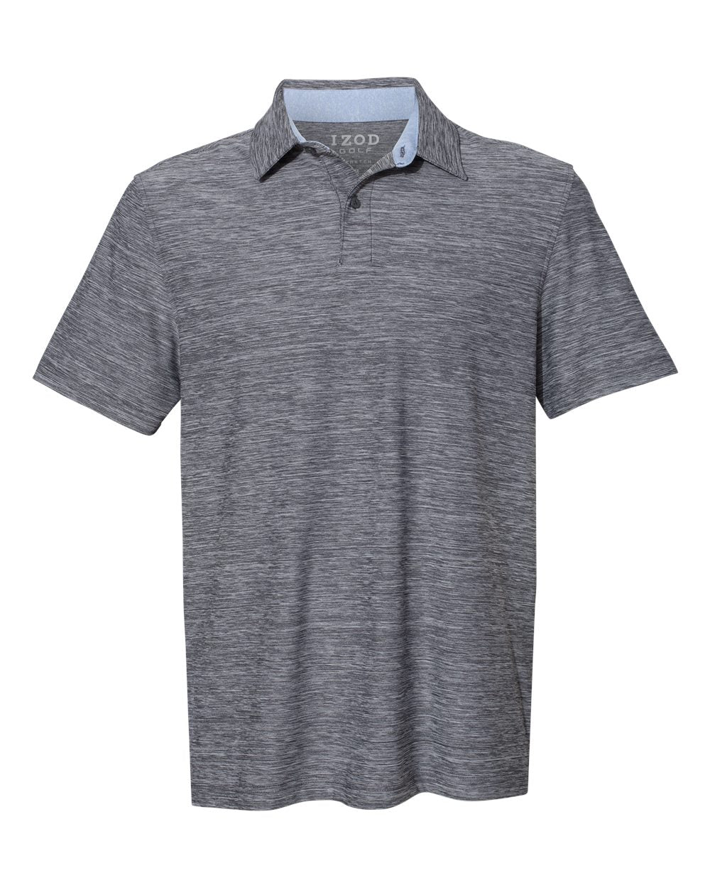 Men's Space-Dyed Polo - Front - B13098093 - Asphalt