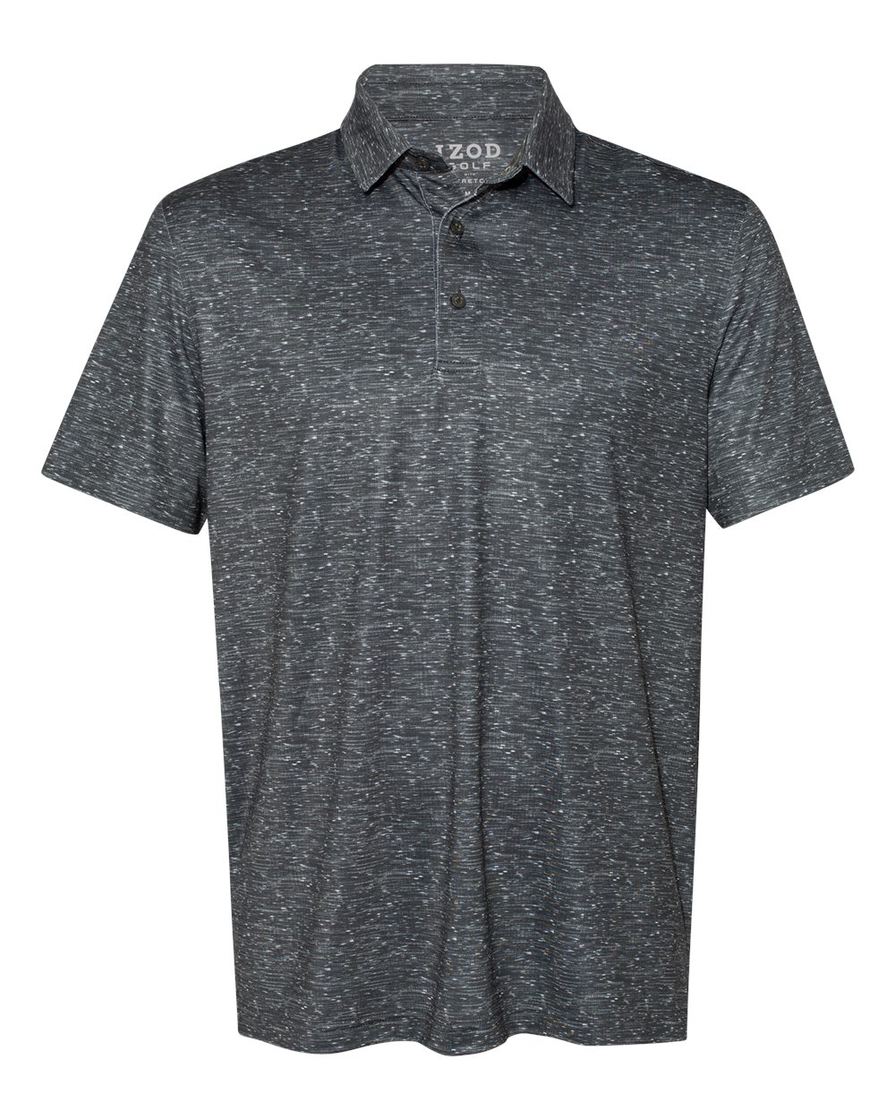 Men's Sublimated Confetti Polo - Front - B13698093 - Asphalt