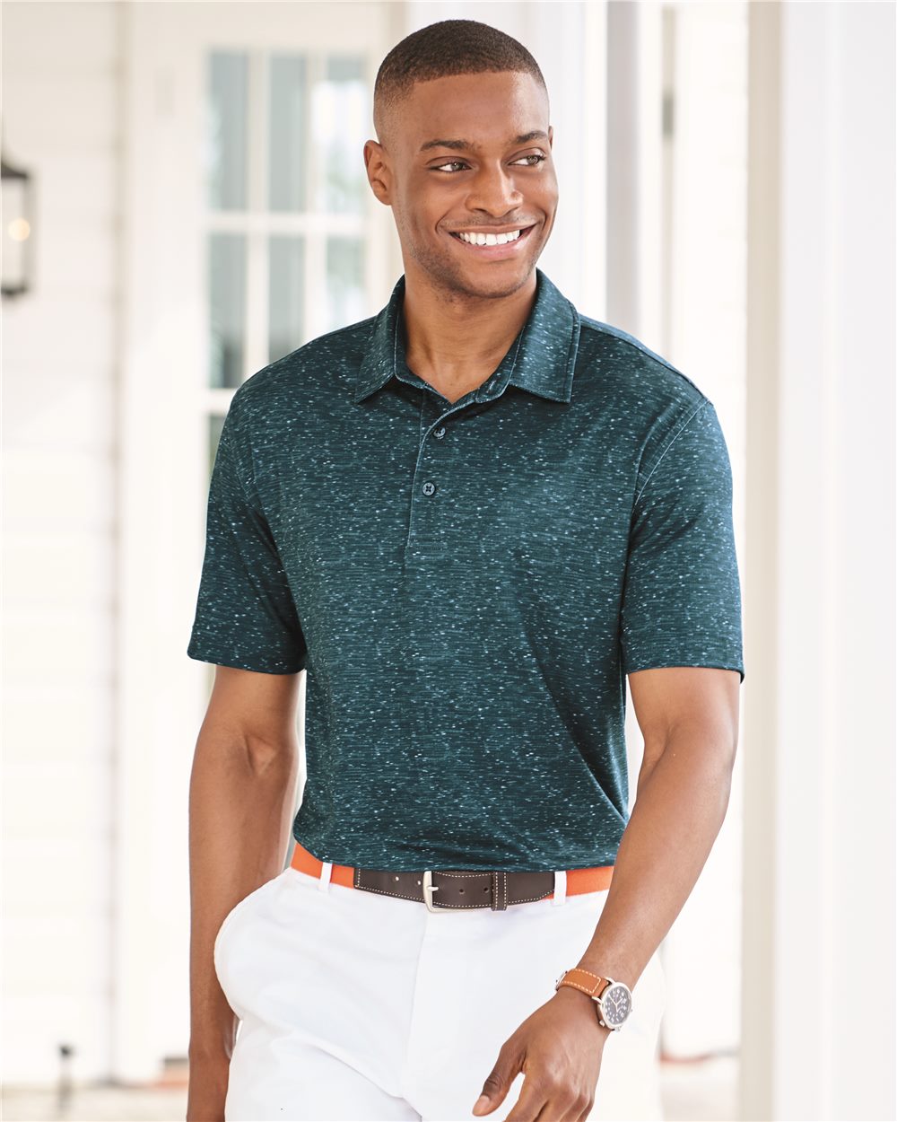 Men's Sublimated Confetti Polo - styleImage