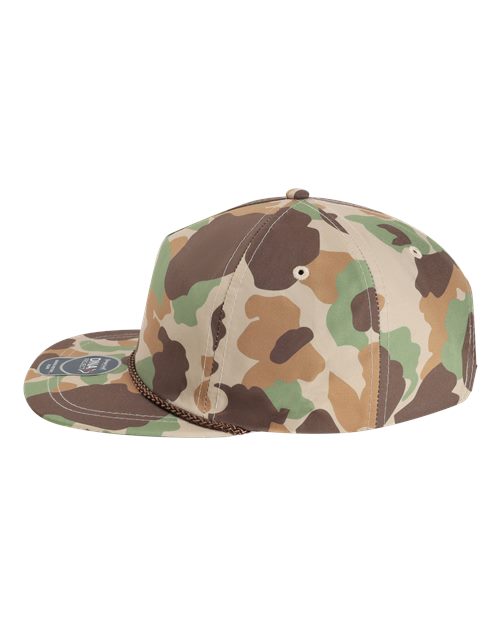 The Aloha Rope Cap - DirectSide - B59795180 - Frog Skin Camo/ Brown