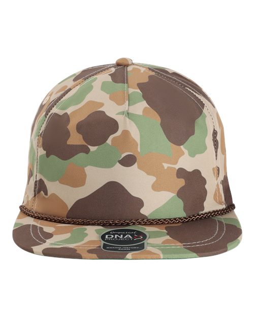 The Aloha Rope Cap - Front - B59795180 - Frog Skin Camo/ Brown