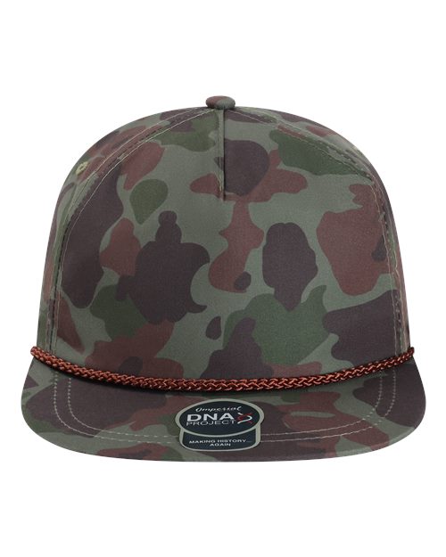 The Aloha Rope Cap - Front - B59795980 - Frog Skin Camo/ Green